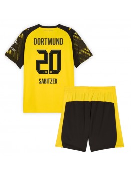 Detské Futbalové oblečenie Borussia Dortmund Marcel Sabitzer #20 2025-26 Krátky Rukáv - Domáci (+ trenírky)
